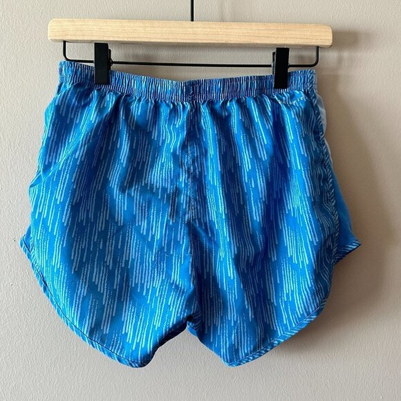 Women's S Nike Blue Running Shorts Liner Drawstring Pocket - Picture 3 of 7